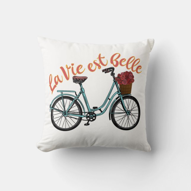 Coussin Belle French Bicycle (Recto)