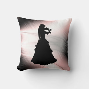 Coussin Belle Gitane Joue du Violon