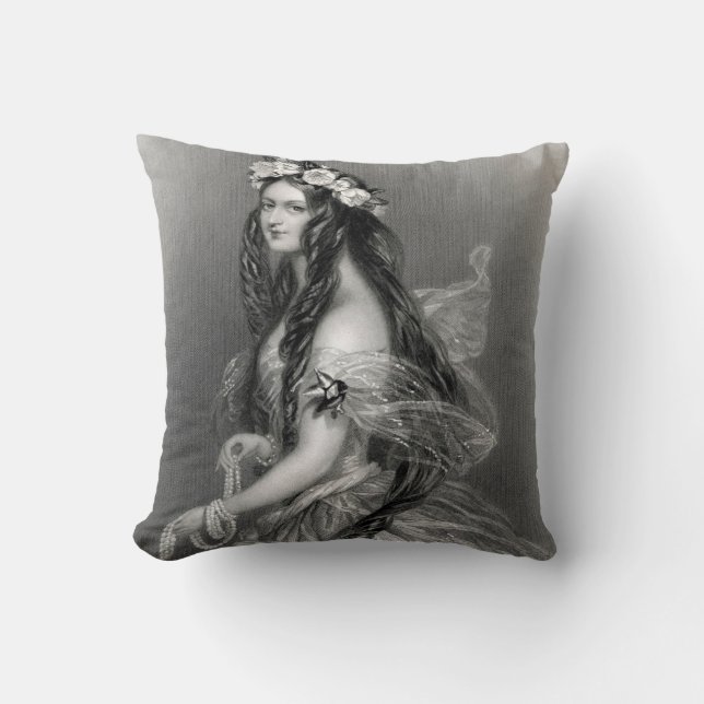 Coussin Belle GYPSY mariée jour vintage (Recto)