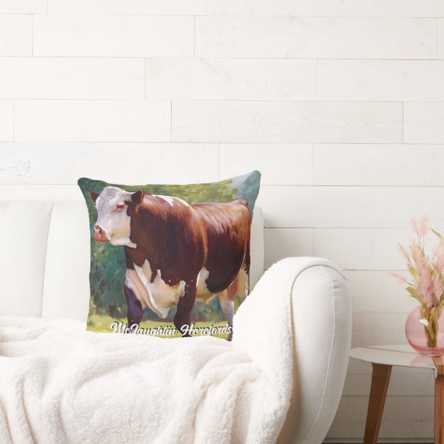 Coussin Belle Hereford Bull (Canapé)