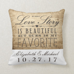 Coussin Belle histoire d'amour Mariage Anniversaire Coussi