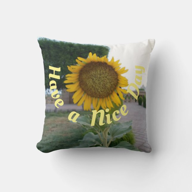 Coussin Belle journée bénie (Recto)