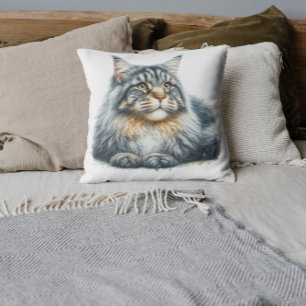 Coussin Belle Maine Coon Cat