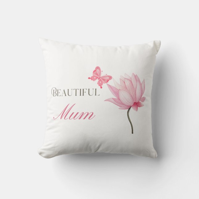 Coussin Belle maman, cadeau réfléchi pour les mères (Recto)