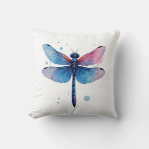 Coussin Belle Nature Motif Graphique Coloré Libellule