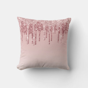 Coussin Belle Parties scintillant rose