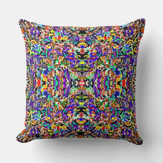 Coussin Belle peinture abstraite colorée (Recto)