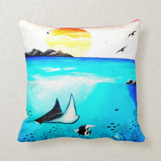 Coussin Belle peinture sous-marine
