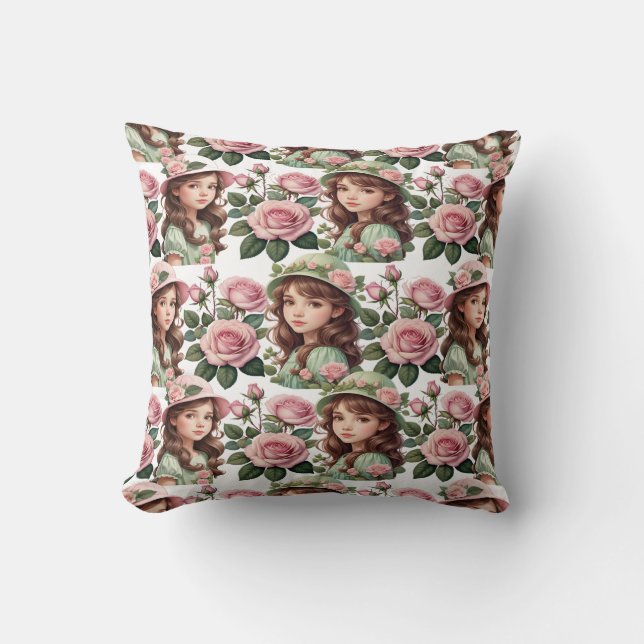 Coussin Belle petite fille (Recto)