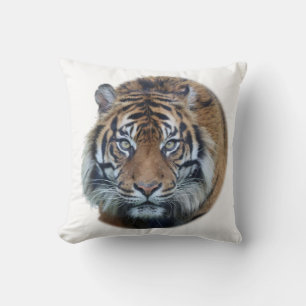 Coussin Belle photo du visage du tigre du Bengale