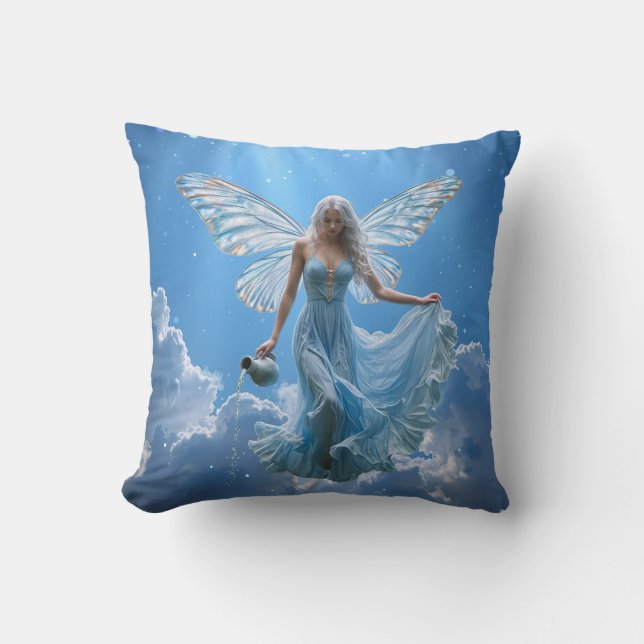 Coussin Belle poitrine Aquarius dans les nuages (Recto)