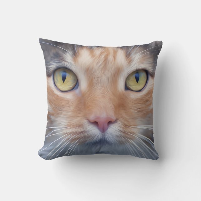 Coussin Belle Sketch de chat Jeu d'oreiller (Recto)