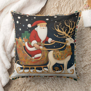 Coussin Belle Sleigh de Noël