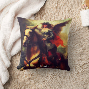 Coussin Belle Valkyrie à cheval