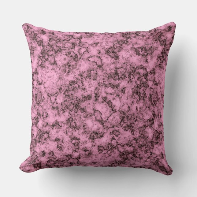 Coussin Belle veine rose marbre clair foncé (Recto)
