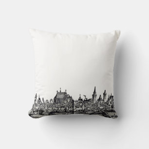 Coussin Belle ville de France sur la mer Méditerranée