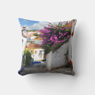 Coussin Belle ville et château d'Obidos - Le Real Portugal