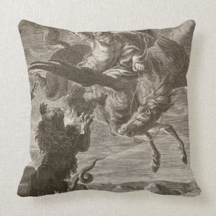 Coussin Bellerophon combat les chimères, 1731 (la gravure)