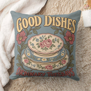 Coussin Belles Assiettes Mardis Ordinaires Chine Florale