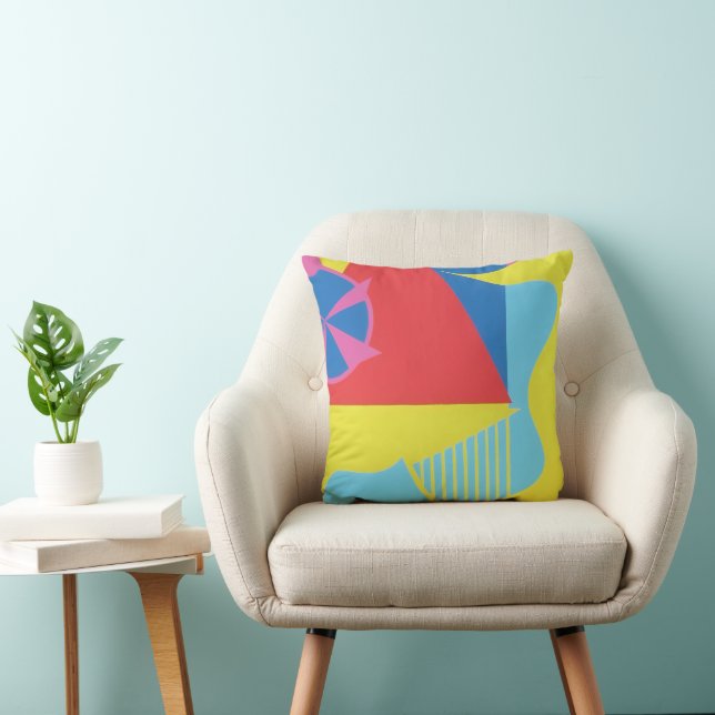 Coussin Belles et vibrantes couleurs !  (Chaise)