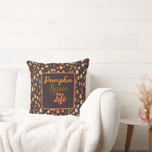 Coussin Belles feuilles d'automne chaudes
