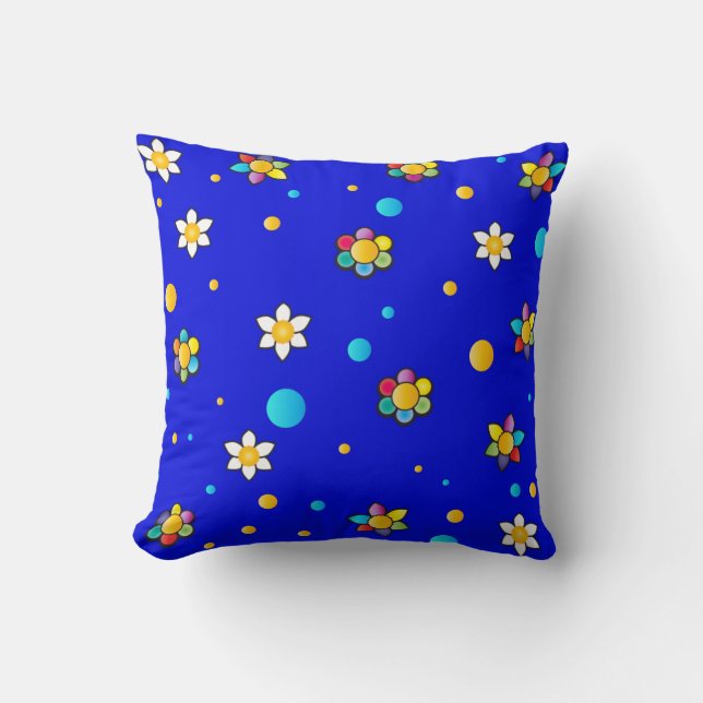 Coussin Belles fleurs mignonnes motif pour la chambre des  (Recto)