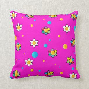 Coussin Belles fleurs mignonnes motif pour la chambre des 