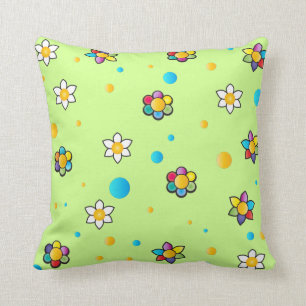 Coussin Belles fleurs mignonnes motif pour la chambre des