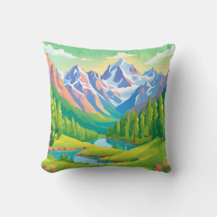Coussin Belles montagnes