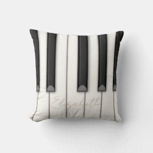 Coussin Belles touches de piano réalistes Musique personna