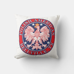 Coussin Bellville Texas Aigle polonaise américaine