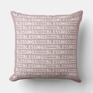 Coussin Bénédiction Typographique Cadeau Plumb Et Crème To