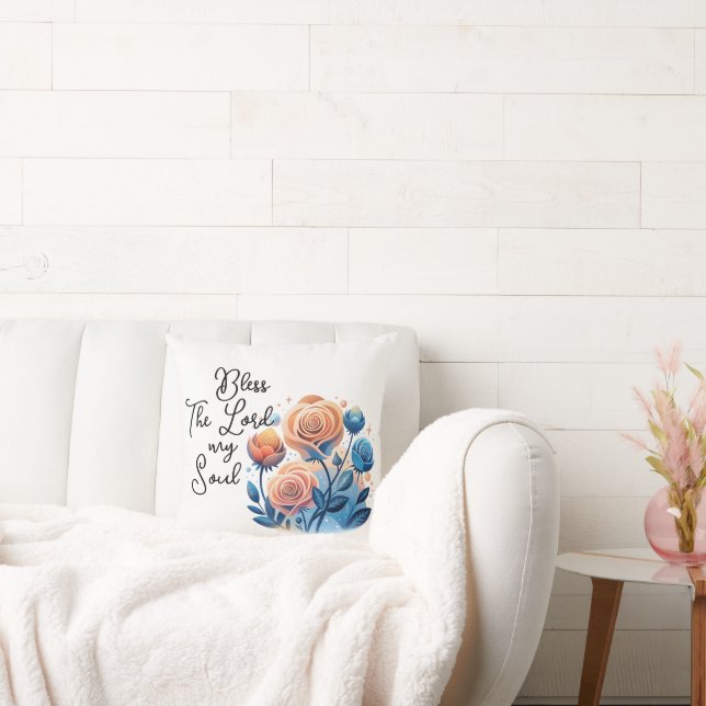 Coussin Bénissez Le Seigneur Mon Âme (Canapé)