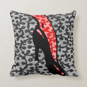 Coussin Béquille intéressante sur talon noir haute chaussu