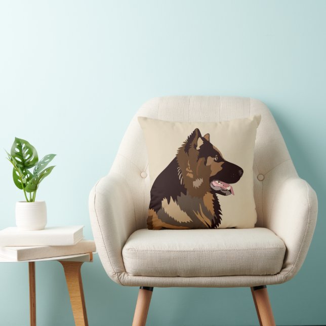 Coussin Berger Allemand | Animal de compagnie chien alsaci (Chaise)