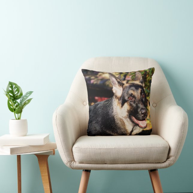 Coussin berger allemand par Shirley Taylor (Chaise)