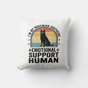 Coussin Berger bohémien soutien émotionnel humain vintage