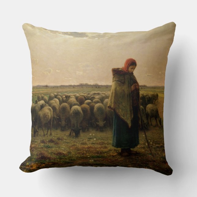Coussin Bergère avec son troupeau, 1863 (Recto)
