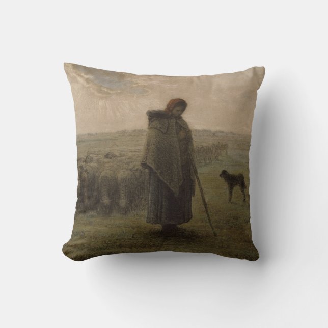 Coussin Bergère et son troupeau | 1862-63 (Recto)