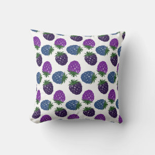Coussin Berries colorées : Motif multicolore sans fil.