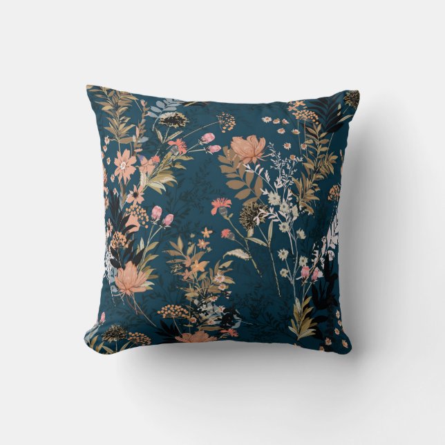 Coussin Berries vintage d'automne Motif sans couture (Recto)