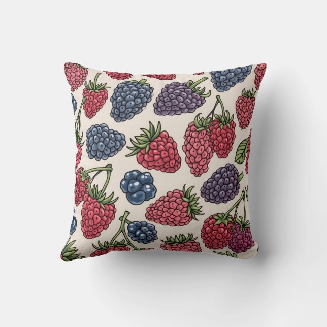 Coussin Berry Motif jetable sans joint (Verso)