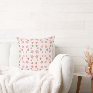 Coussin Berry rose douce fille