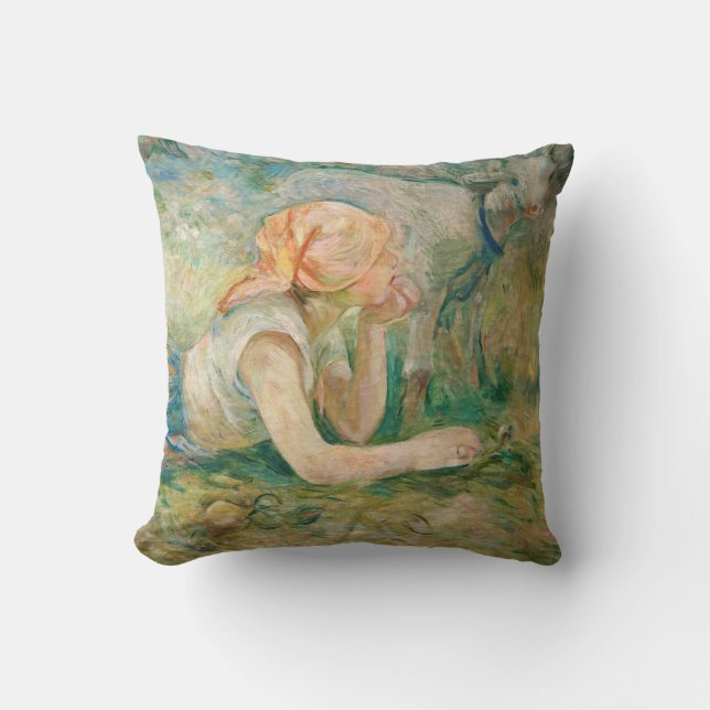 Coussin Berthe Morisot - Bergère couchée (Recto)