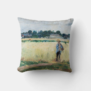 Coussin Berthe Morisot - Dans le champ de blé à Gennevilli
