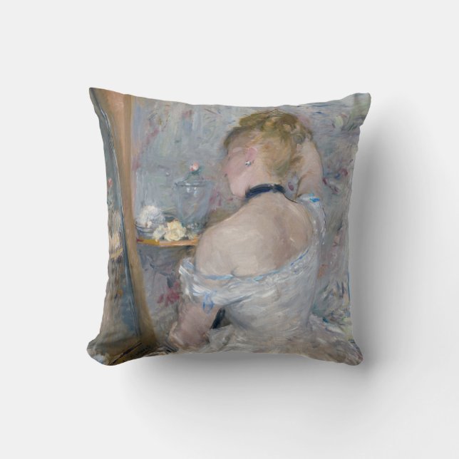Coussin Berthe Morisot - Femme à sa Toilette (Recto)