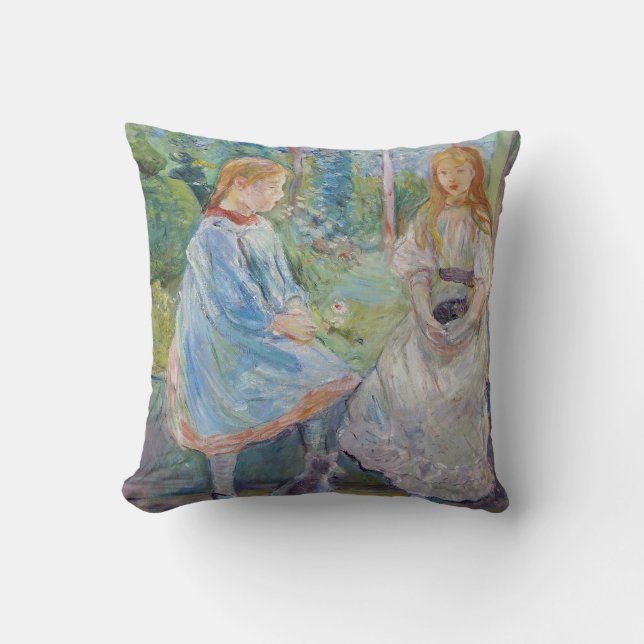 Coussin Berthe Morisot - Jeunes filles à la fenêtre (Recto)