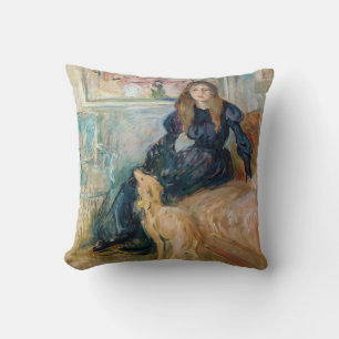 Coussin Berthe Morisot - Julie et son lévrier Laerte