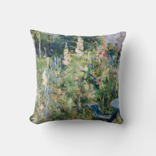 Coussin Berthe Morisot - Roses Trémières / Althées