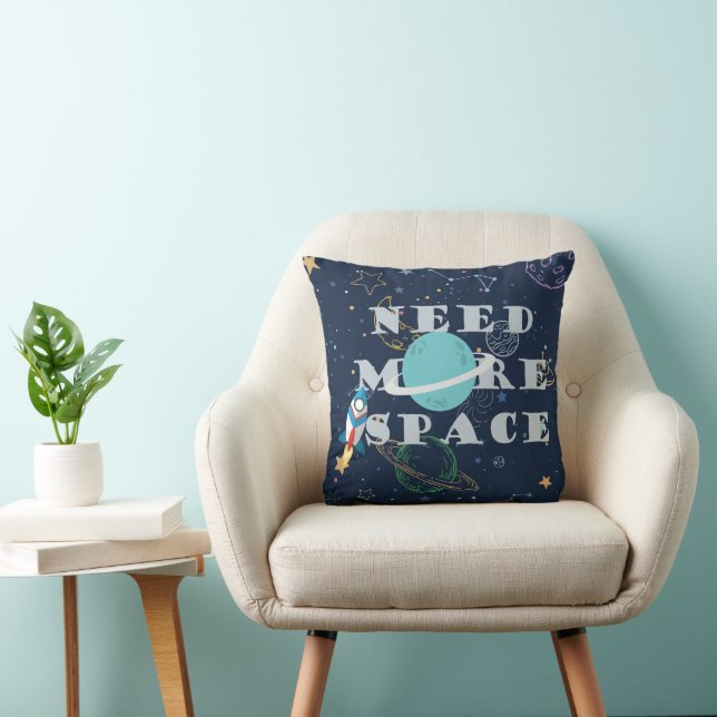 Coussin Besoin de Plus d'Espace Drôle Décor de Planètes et (Chaise)